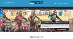Desktop Screenshot of dodgecountyfairgrounds.com